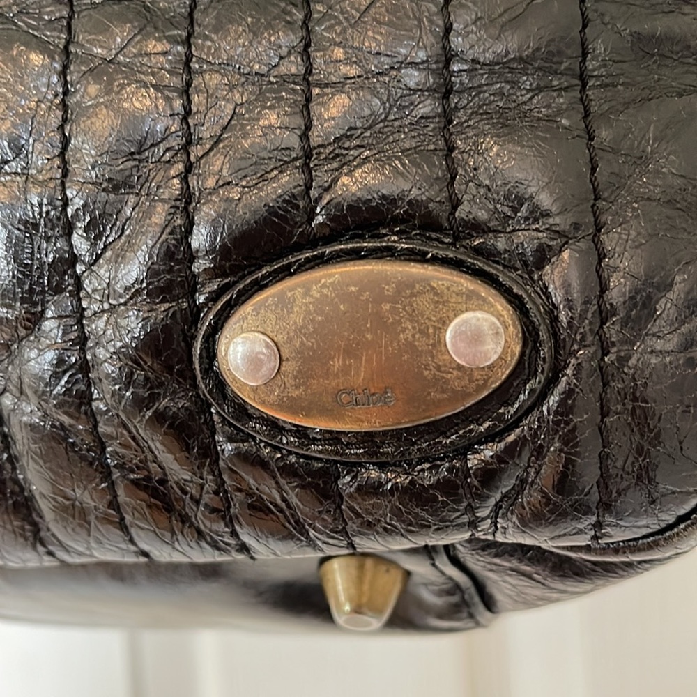 Chloe Black Quilted Leather Tote - Picture 3 of 13